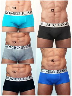 Комплект из 5 трусов боксеров с широкой фирменной резинкой Romeo Rossi Boxers